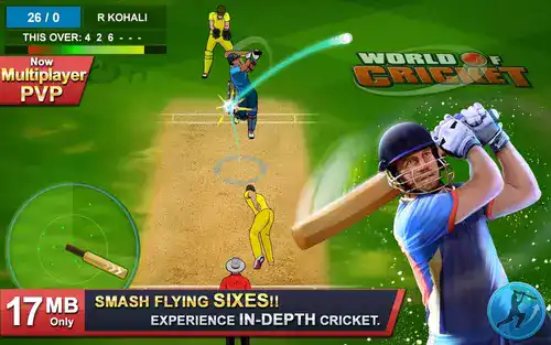 image of world of cricket cricket game for android